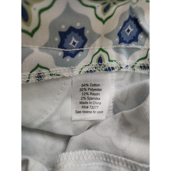 Croft & Barrow Effortless Stretch Capri Pants Womens 16 Light Blue Pull On NEW - Picture 4 of 6